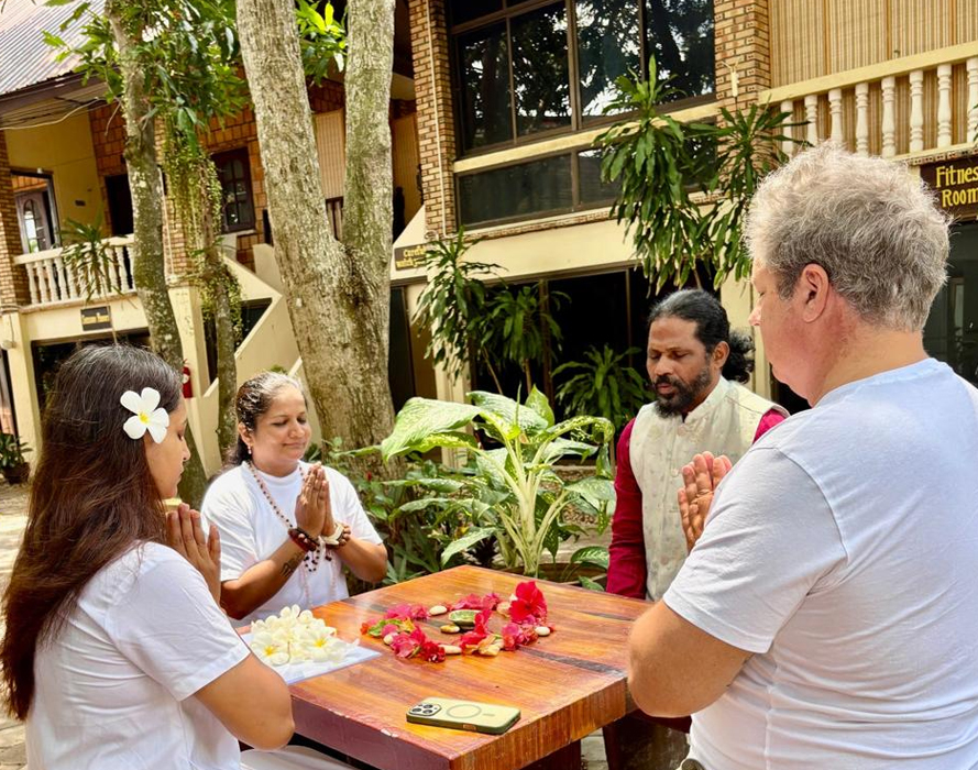 yoga practice at Diksha Yoga School Koh Samui Thailand