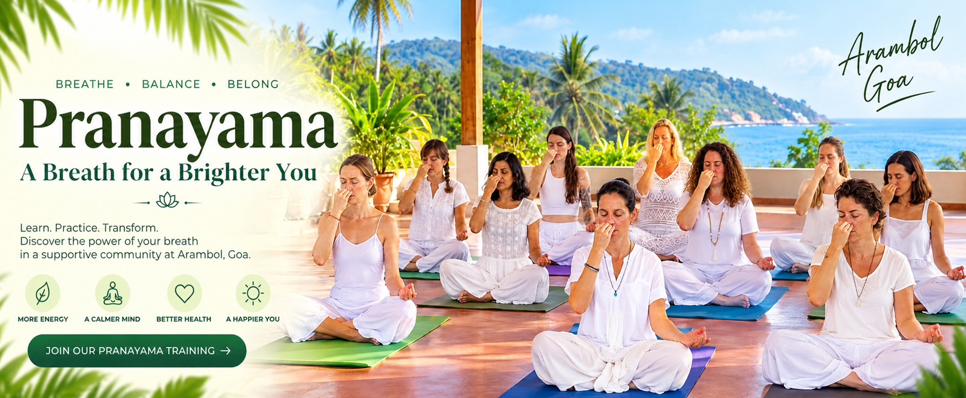 50-Hour Breathwork & Pranayama Teacher Training in Goa